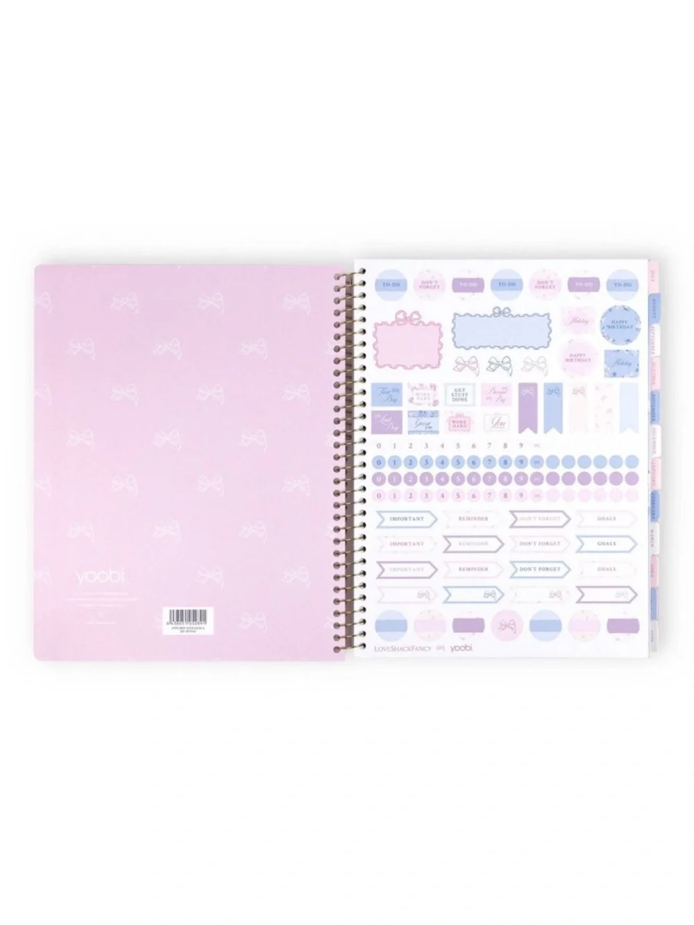 LoveShackFancy x Target Yoobi blooming heirloom planner